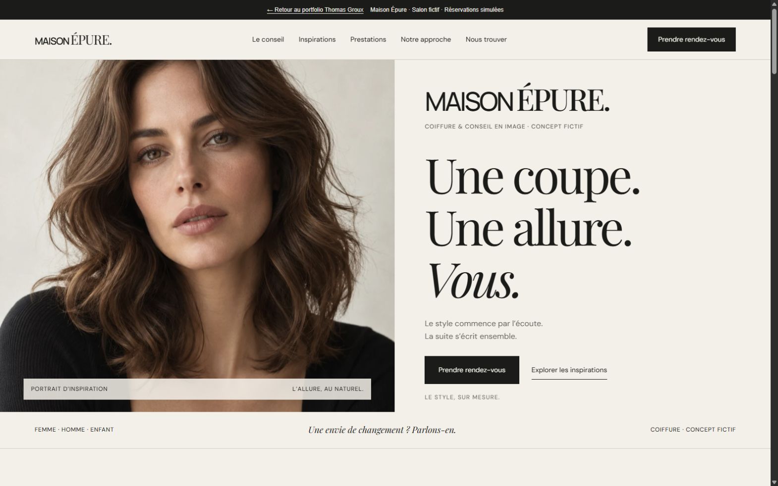 Capture de Maison Épure — Éditorial